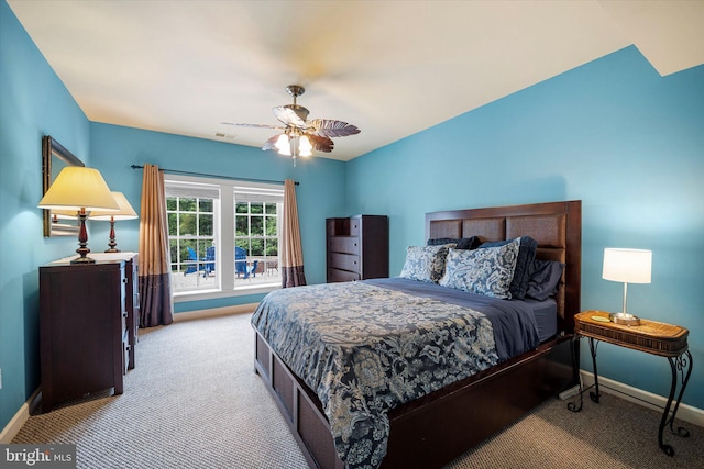 43146 Scenic Creek Way, Leesburg, VA 20176 - carpeted bedroom featuring baseboards and ceiling fan