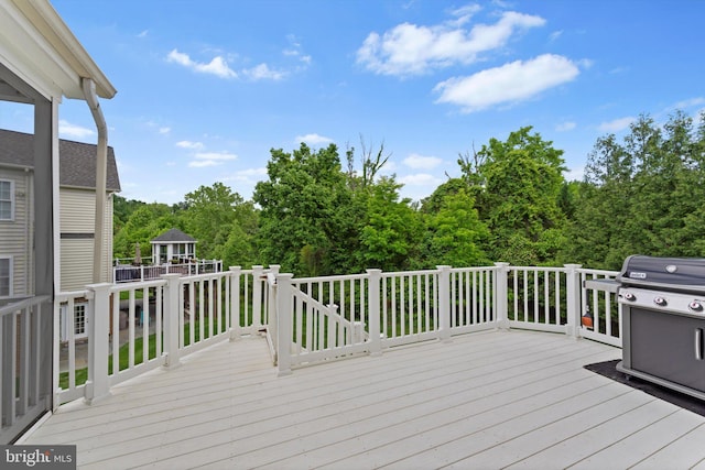 43146 Scenic Creek Way, Leesburg, VA 20176 - wooden deck with a grill