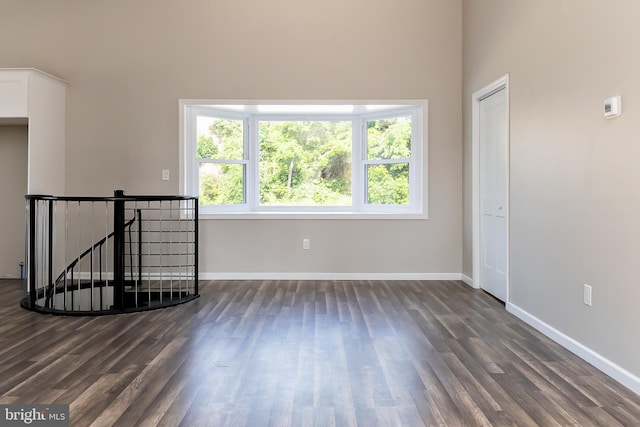301 Nicholson Rd, Gloucester City, NJ 08030 - unfurnished room with dark wood-style flooring