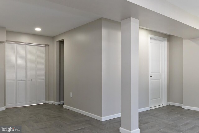 301 Nicholson Rd, Gloucester City, NJ 08030 - below grade area with baseboards and recessed lighting