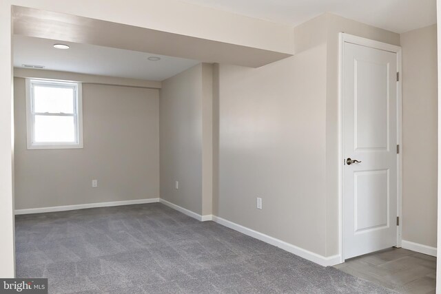 301 Nicholson Rd, Gloucester City, NJ 08030 - basement featuring carpet flooring and recessed lighting