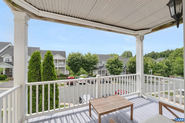 2126 Sundown Pl, Charlottesville, VA 22911 - wooden terrace featuring a residential view