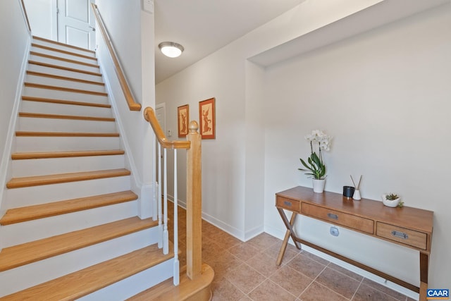2126 Sundown Pl, Charlottesville, VA 22911 - staircase featuring baseboards