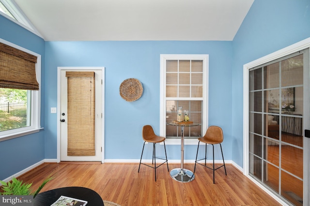 1201 Preserve Ln, Fredericksburg, VA 22401 - dining room with wood finished floors and lofted ceiling