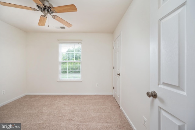 1201 Preserve Ln, Fredericksburg, VA 22401 - carpeted spare room featuring baseboards and ceiling fan