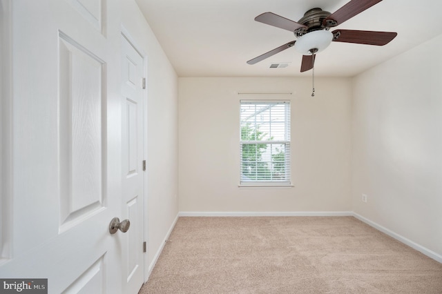 1201 Preserve Ln, Fredericksburg, VA 22401 - spare room featuring carpet and ceiling fan