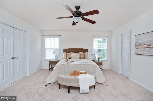 1201 Preserve Ln, Fredericksburg, VA 22401 - carpeted bedroom with baseboards and ceiling fan