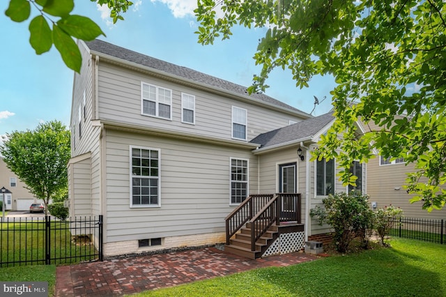 1201 Preserve Ln, Fredericksburg, VA 22401 - back of house with crawl space