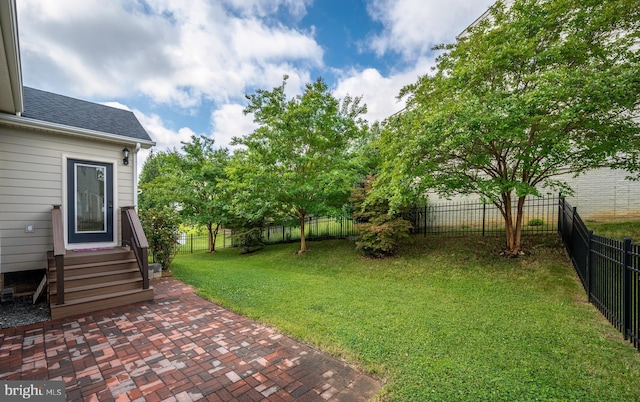 1201 Preserve Ln, Fredericksburg, VA 22401 - fenced backyard featuring entry steps and a patio area