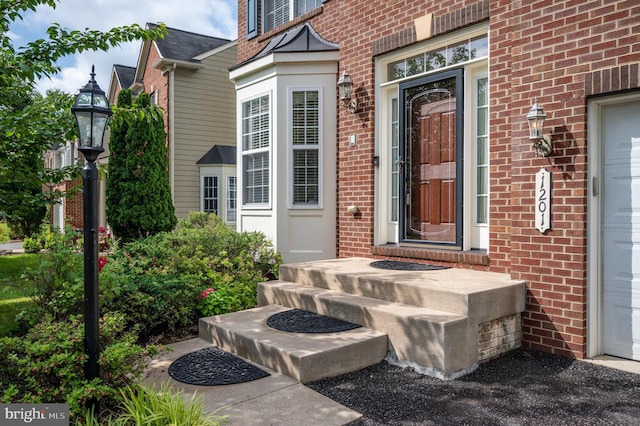 1201 Preserve Ln, Fredericksburg, VA 22401 - entrance to property featuring brick siding and a garage