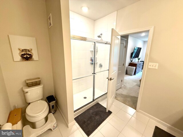 23245 Milltown Knoll Sq Unit 103, Ashburn, VA 20148 - bathroom featuring a shower stall and tile patterned floors