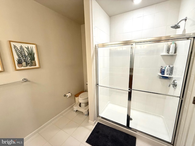 23245 Milltown Knoll Sq Unit 103, Ashburn, VA 20148 - bathroom with a stall shower and tile patterned flooring