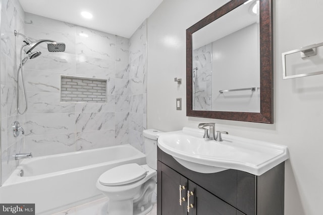 7724 Central Ave, Pasadena, MD 21122 - full bathroom featuring vanity and washtub / shower combination