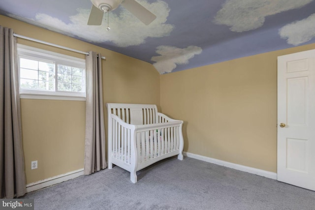 620 Laurel Rd, Springfield, PA 19064 - carpeted bedroom with a nursery area and ceiling fan