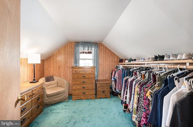 1815 Belle Ave, Dundalk, MD 21222 - walk in closet with carpet floors and lofted ceiling