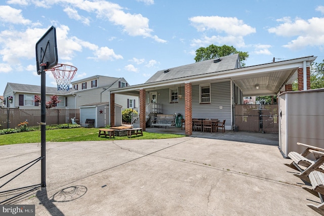 1815 Belle Ave, Dundalk, MD 21222 - back of house with a shed and driveway