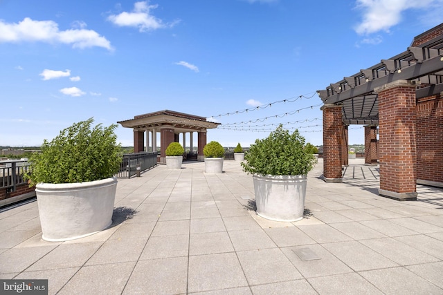 1390 Kenyon St NW Unit 524, Washington, DC 20010 - view of patio / terrace featuring a pergola