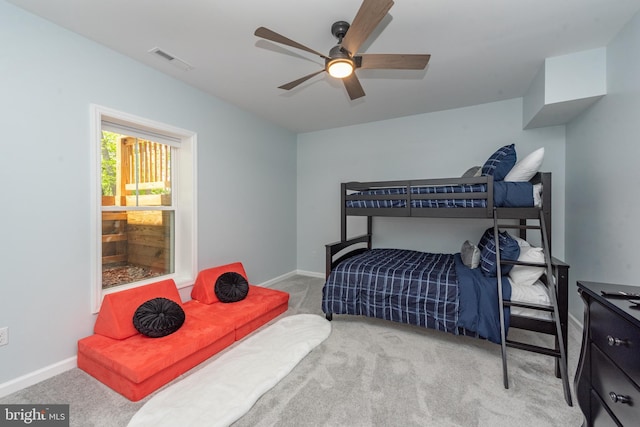 130 Wisp Adventure Rd, Mc Henry, MD 21541 - bedroom with carpet floors and ceiling fan
