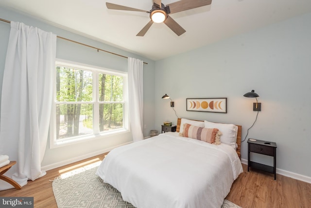 130 Wisp Adventure Rd, Mc Henry, MD 21541 - bedroom featuring light wood-style floors and ceiling fan