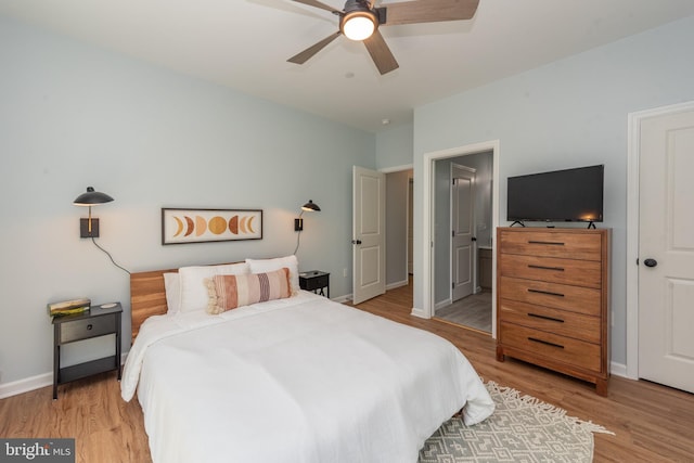 130 Wisp Adventure Rd, Mc Henry, MD 21541 - bedroom featuring light wood-style flooring and a ceiling fan