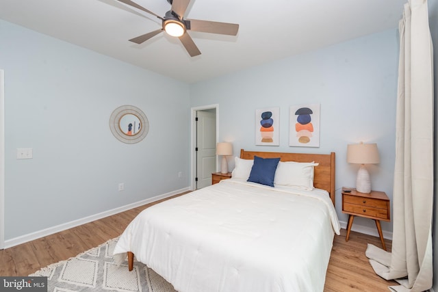 130 Wisp Adventure Rd, Mc Henry, MD 21541 - bedroom featuring light wood-style flooring and a ceiling fan