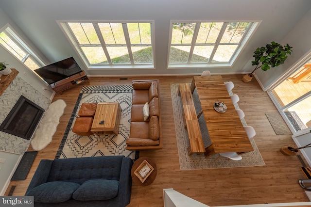 130 Wisp Adventure Rd, Mc Henry, MD 21541 - living area featuring healthy amount of natural light and wood finished floors