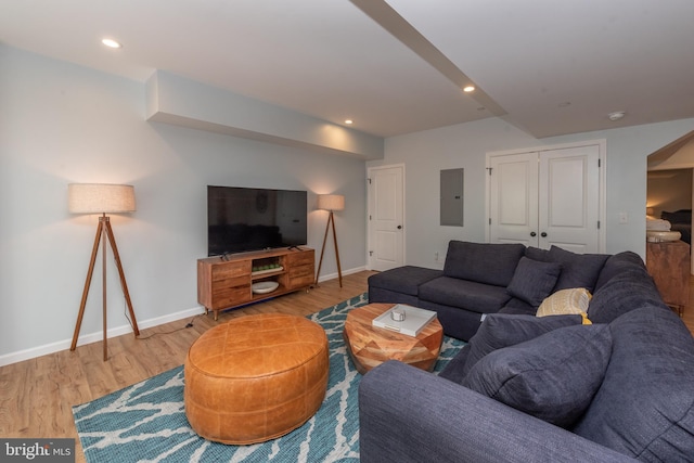 130 Wisp Adventure Rd, Mc Henry, MD 21541 - living room with electric panel and wood finished floors