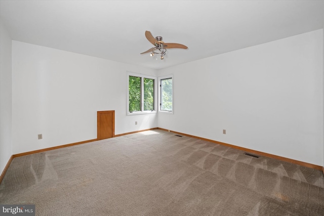 201 Steeplechase Cir, Wilmington, DE 19808 - carpeted empty room with ceiling fan and baseboards