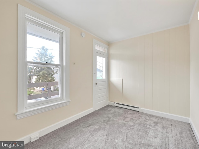 3 S Pine St, Middletown, PA 17057 - spare room featuring carpet floors and a baseboard heating unit