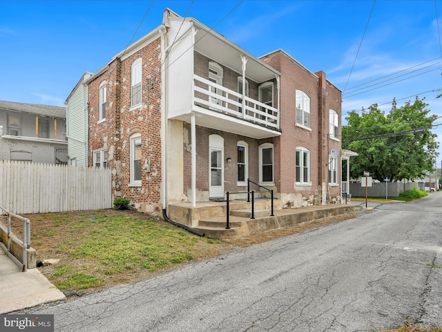 3 S Pine St, Middletown, PA 17057 - view of front of home with a balcony and brick siding