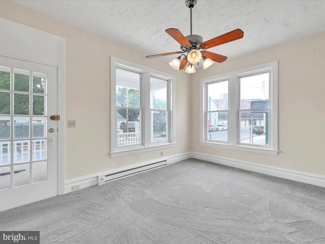 3 S Pine St, Middletown, PA 17057 - carpeted empty room featuring baseboard heating and ceiling fan