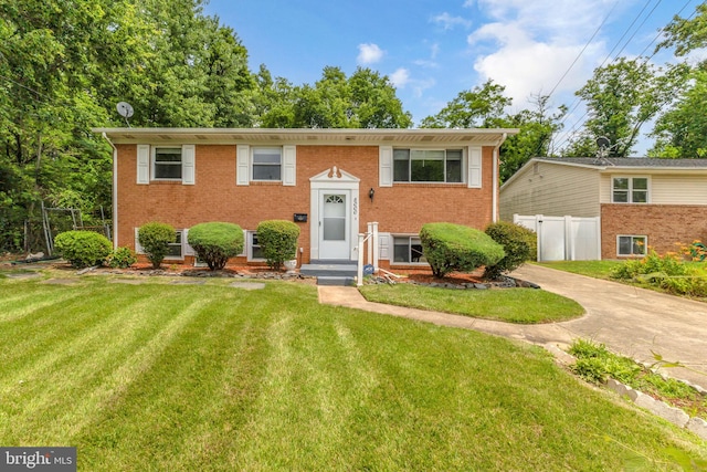 8000 Dellwood Ave, Glenarden, MD 20706 - split foyer home featuring brick siding