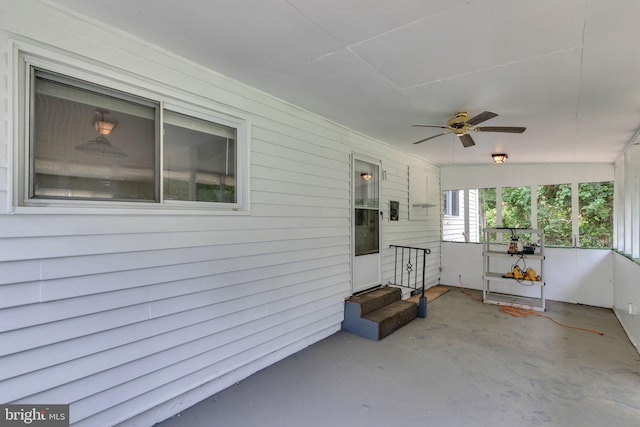 8000 Dellwood Ave, Glenarden, MD 20706 - view of patio with a ceiling fan