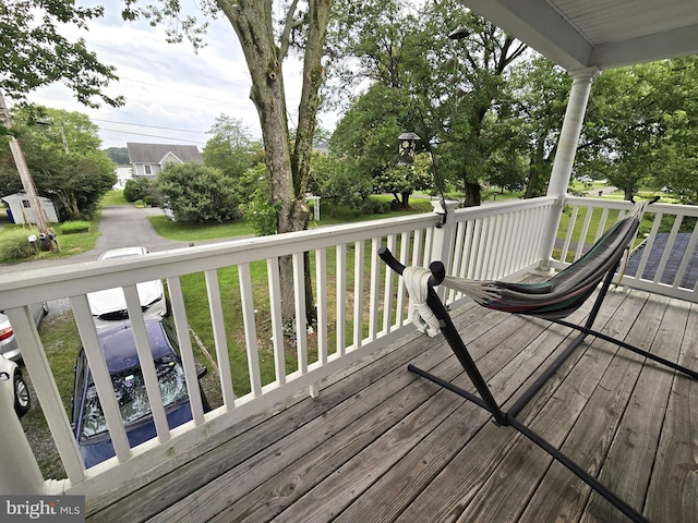 14722 Banks Odee Rd, Newburg, MD 20664 - view of wooden deck