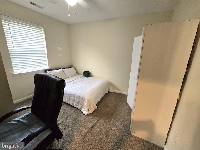 14722 Banks Odee Rd, Newburg, MD 20664 - carpeted bedroom with baseboards and ceiling fan