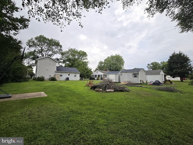 14722 Banks Odee Rd, Newburg, MD 20664 - view of grassy yard featuring a storage shed