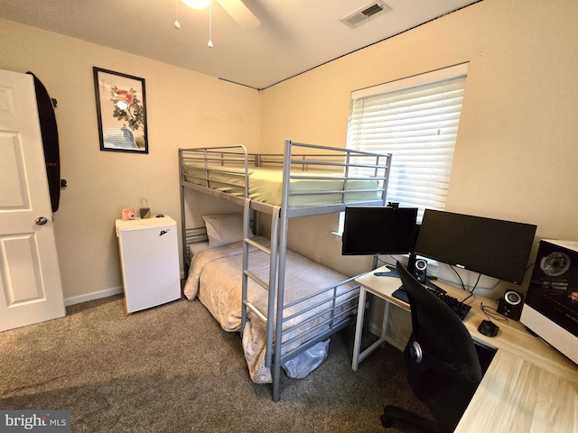 14722 Banks Odee Rd, Newburg, MD 20664 - carpeted bedroom featuring a desk and fridge