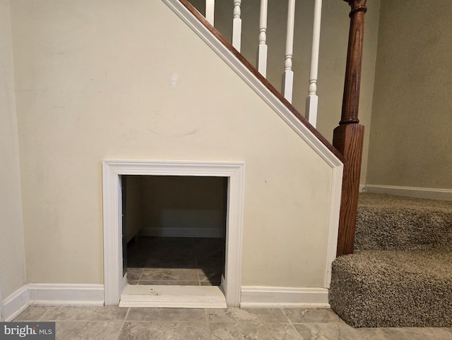 14722 Banks Odee Rd, Newburg, MD 20664 - staircase featuring baseboards