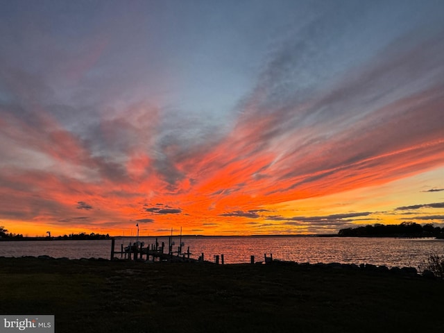 14722 Banks Odee Rd, Newburg, MD 20664 - water view featuring a boat dock