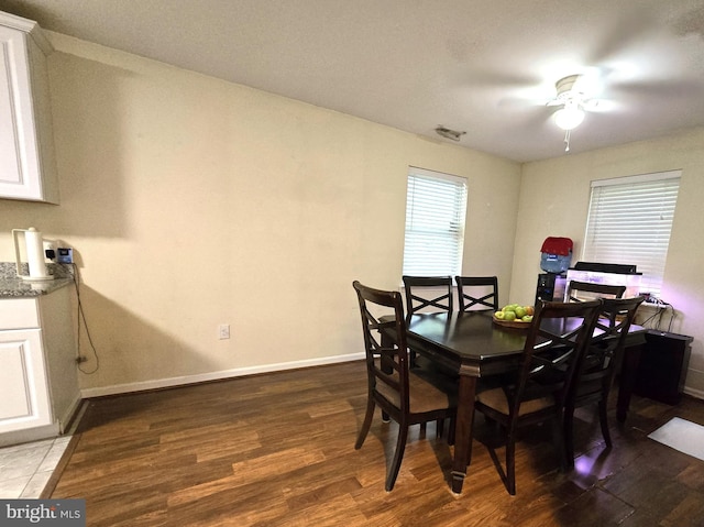 14722 Banks Odee Rd, Newburg, MD 20664 - dining space with wood finished floors and ceiling fan