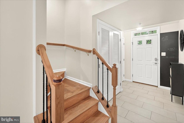 13102 Alpine Dr Unit 2502, Germantown, MD 20874 - foyer entrance featuring baseboards and light tile patterned floors