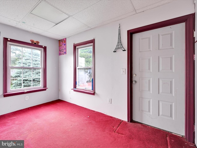 543 W Main Ave, Myerstown, PA 17067 - spare room featuring a drop ceiling and carpet