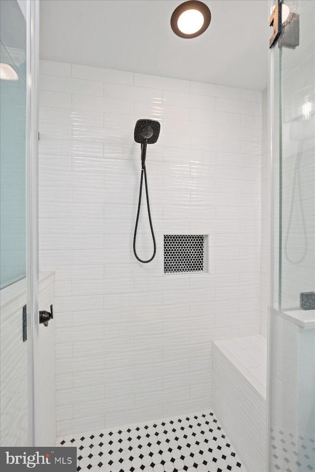 194 Harbor Dr, Lusby, MD 20657 - bathroom with tiled shower