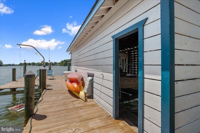 194 Harbor Dr, Lusby, MD 20657 - dock area featuring a water view