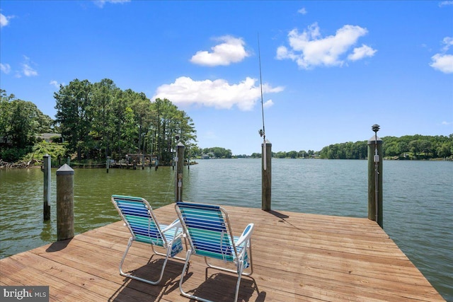 194 Harbor Dr, Lusby, MD 20657 - dock area with a water view