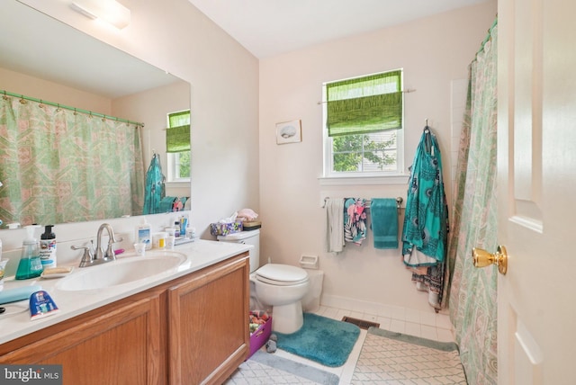 54 Victory Way, Royersford, PA 19468 - bathroom with vanity, healthy amount of natural light, and tile patterned flooring