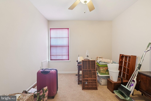 54 Victory Way, Royersford, PA 19468 - misc room with carpet flooring and ceiling fan