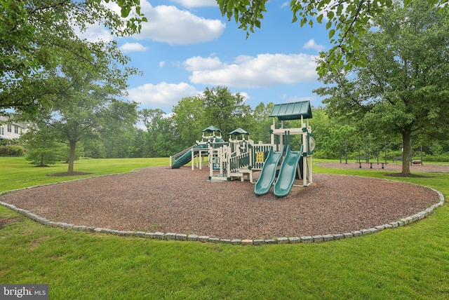 54 Victory Way, Royersford, PA 19468 - community jungle gym featuring a lawn