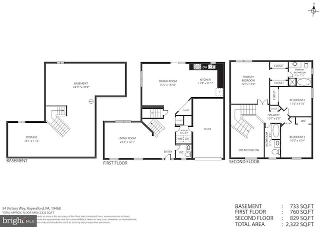 54 Victory Way, Royersford, PA 19468 - view of floor plan / room layout
