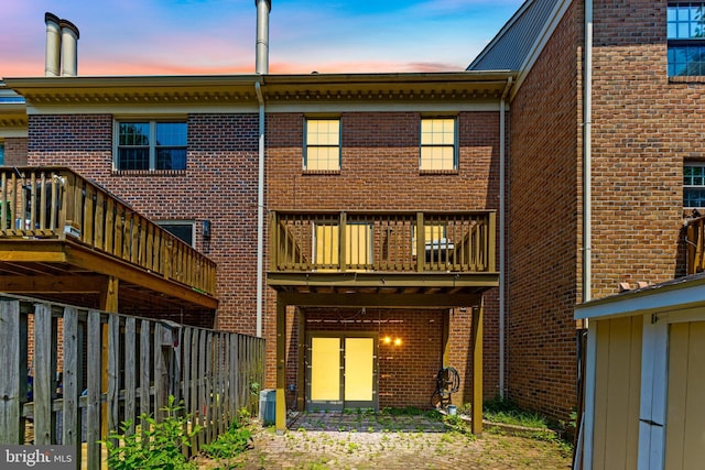 8 Cross Falls Cir, Sparks Glencoe, MD 21152 - back of house at dusk with brick siding